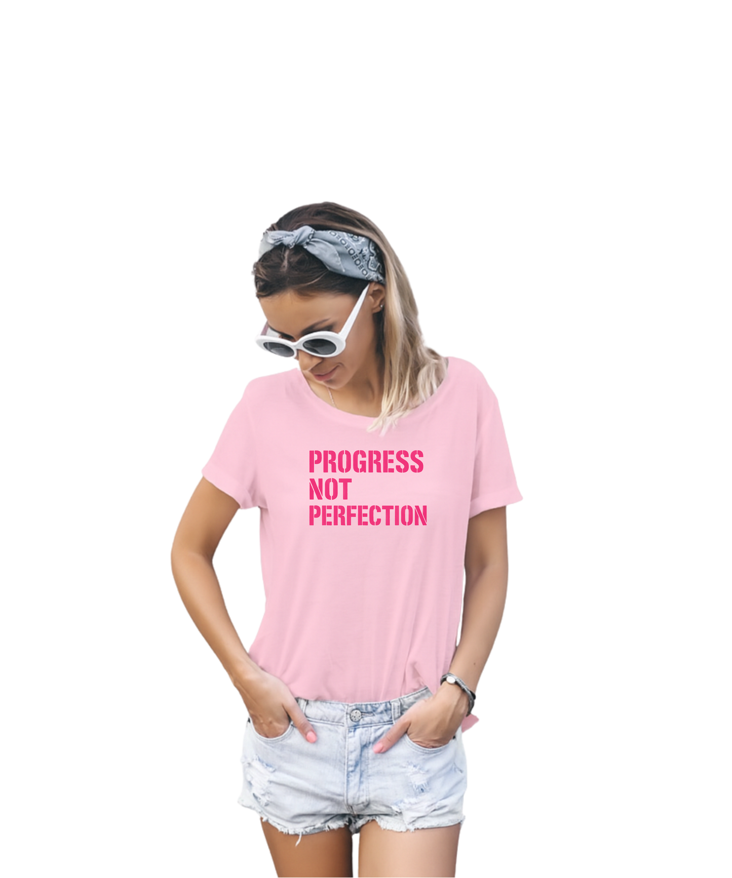Progress Not Perfection T-shirt - See images for different colourways