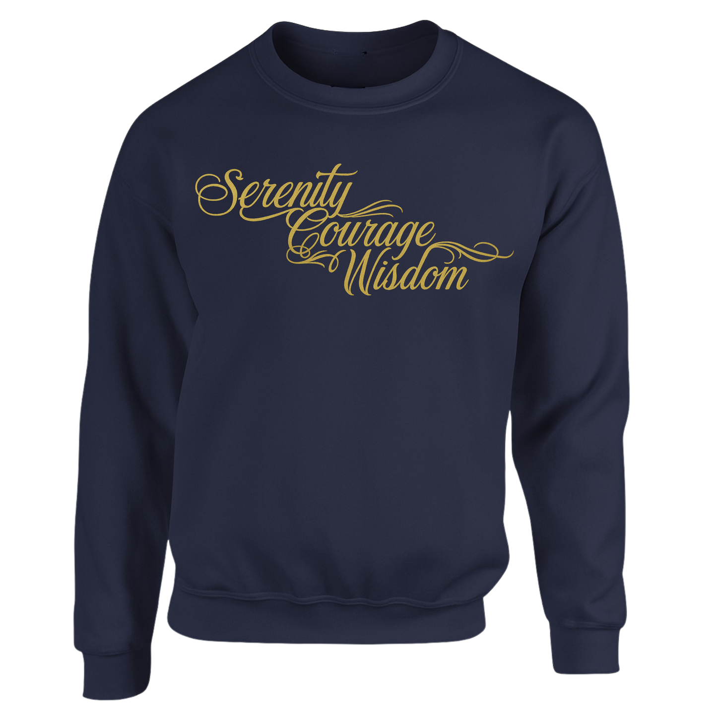 Gold - Serenity Courage Peace Sweatshirts (multi colours)