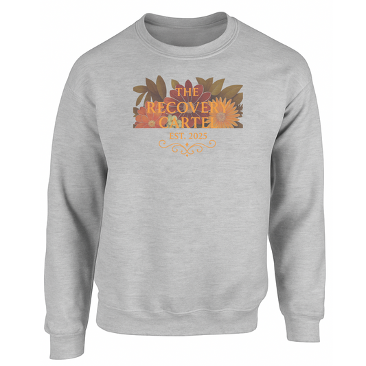 Floral Cartel Sweatshirt Orange Logo (other coloured sweatshirts)