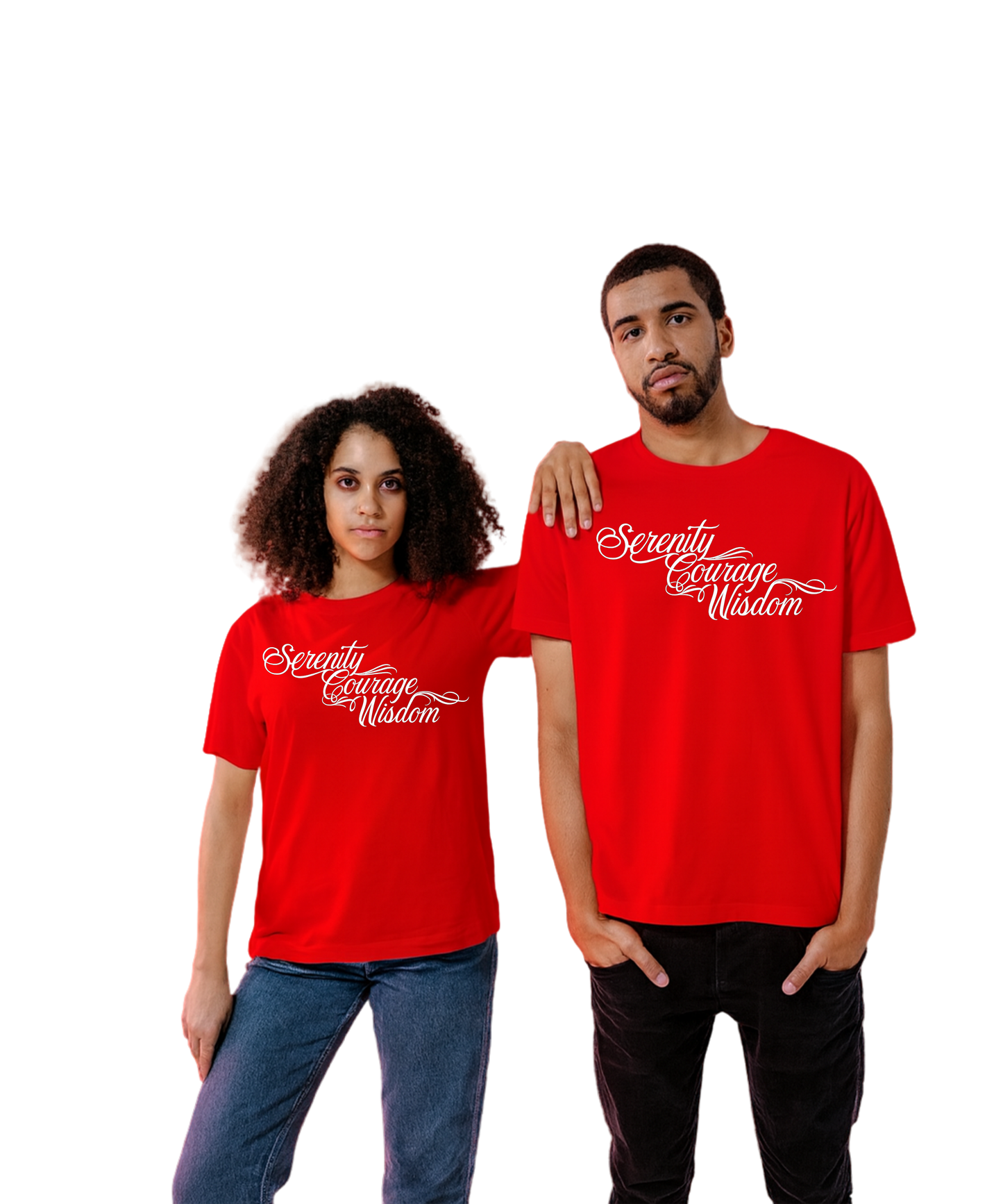 Serenity Courage Wisdom T-shirts - See images for different colourways