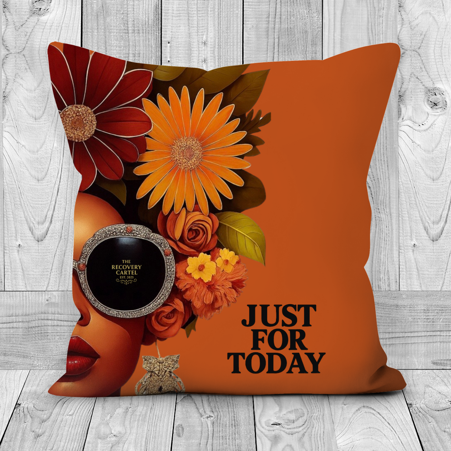 Just For Today - Cushions - Burnt Orange