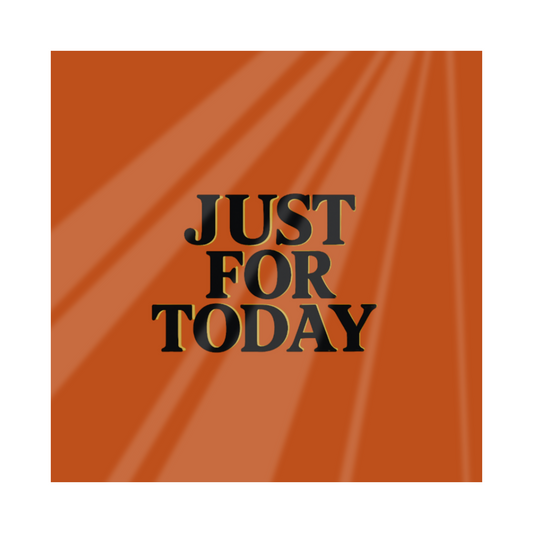 Glass Coaster - Just For Today