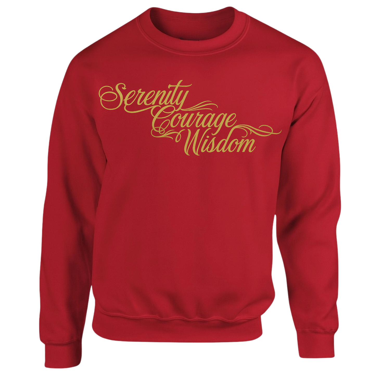 Gold - Serenity Courage Peace Sweatshirts (multi colours)