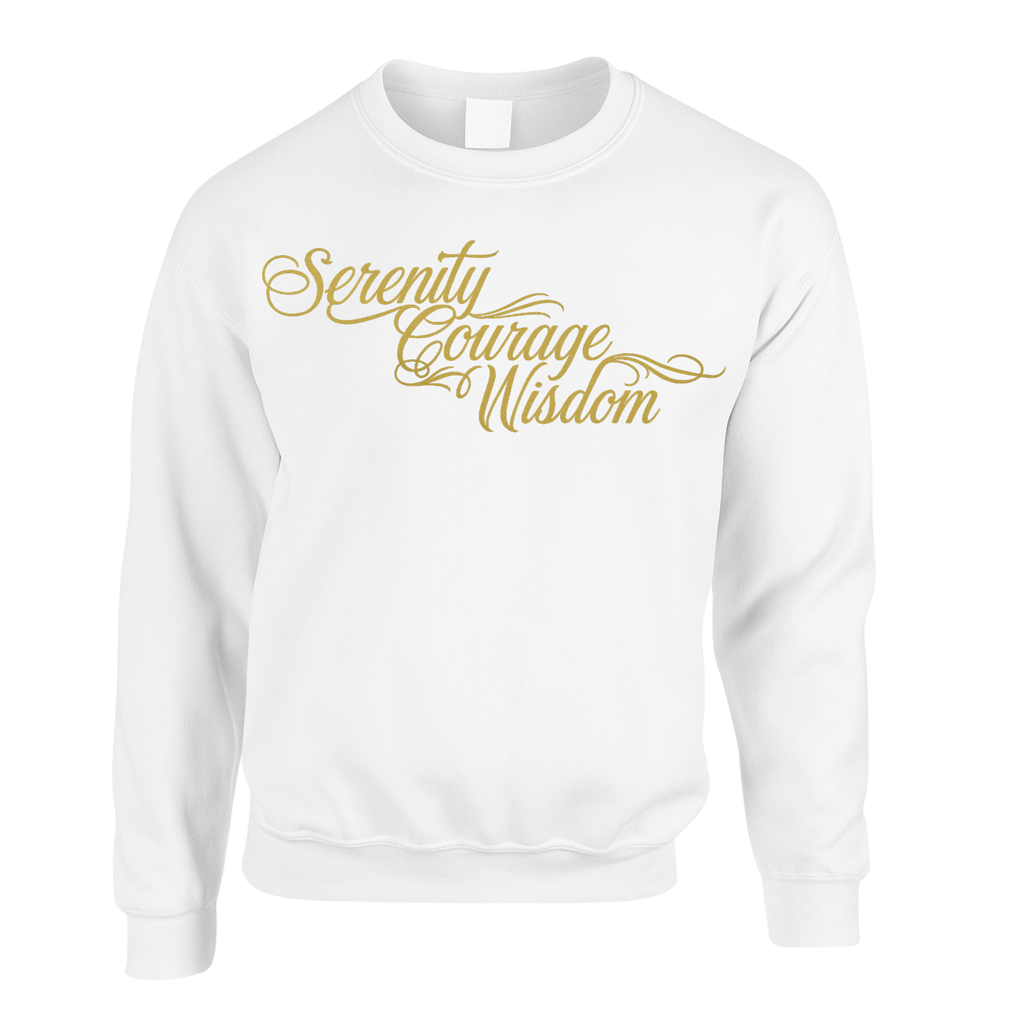 Gold - Serenity Courage Peace Sweatshirts (multi colours)