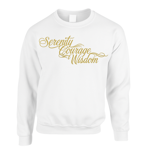Gold - Serenity Courage Peace Sweatshirts (multi colours)