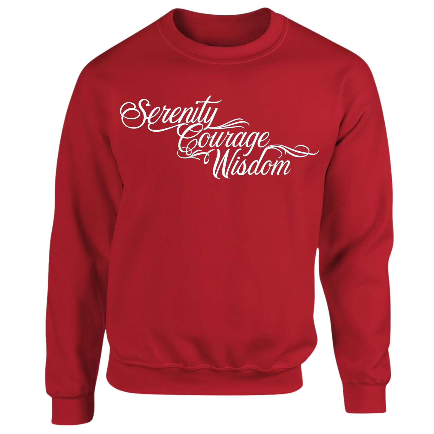 White - Serenity Courage Peace Sweatshirts (multi colours) (Copy)