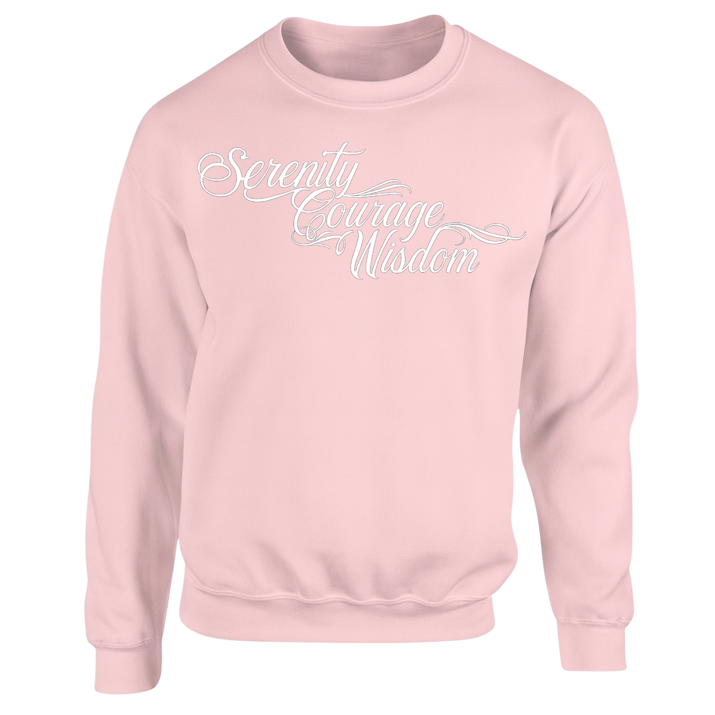 White - Serenity Courage Peace Sweatshirts (multi colours) (Copy)