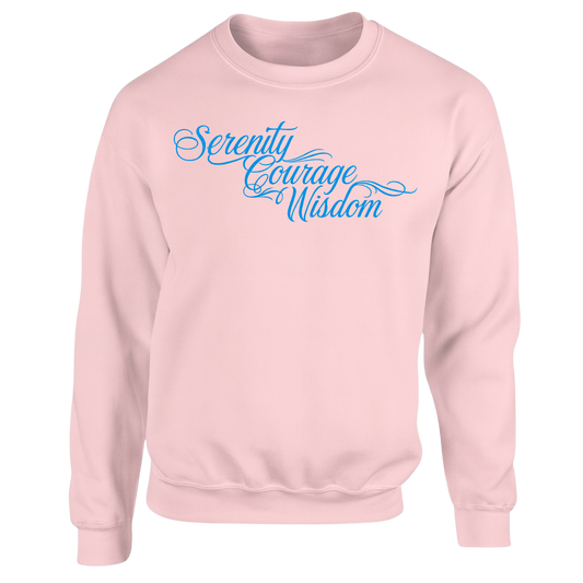 Blue - Serenity Courage Peace Sweatshirts (multi colours)