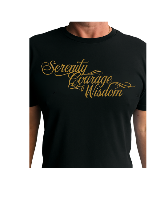 Serenity Courage Wisdom T-shirts - See images for different colourways