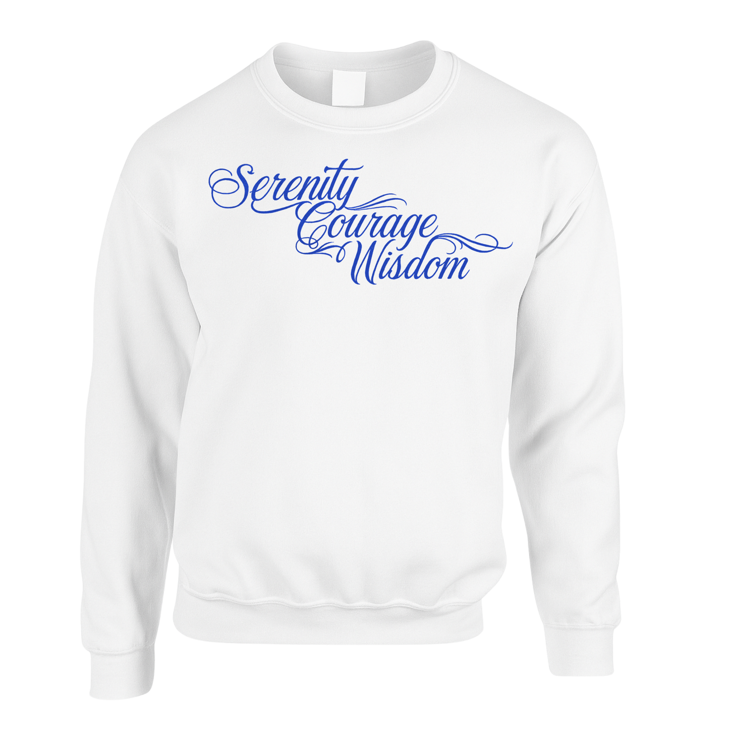 Blue - Serenity Courage Peace Sweatshirts (multi colours)