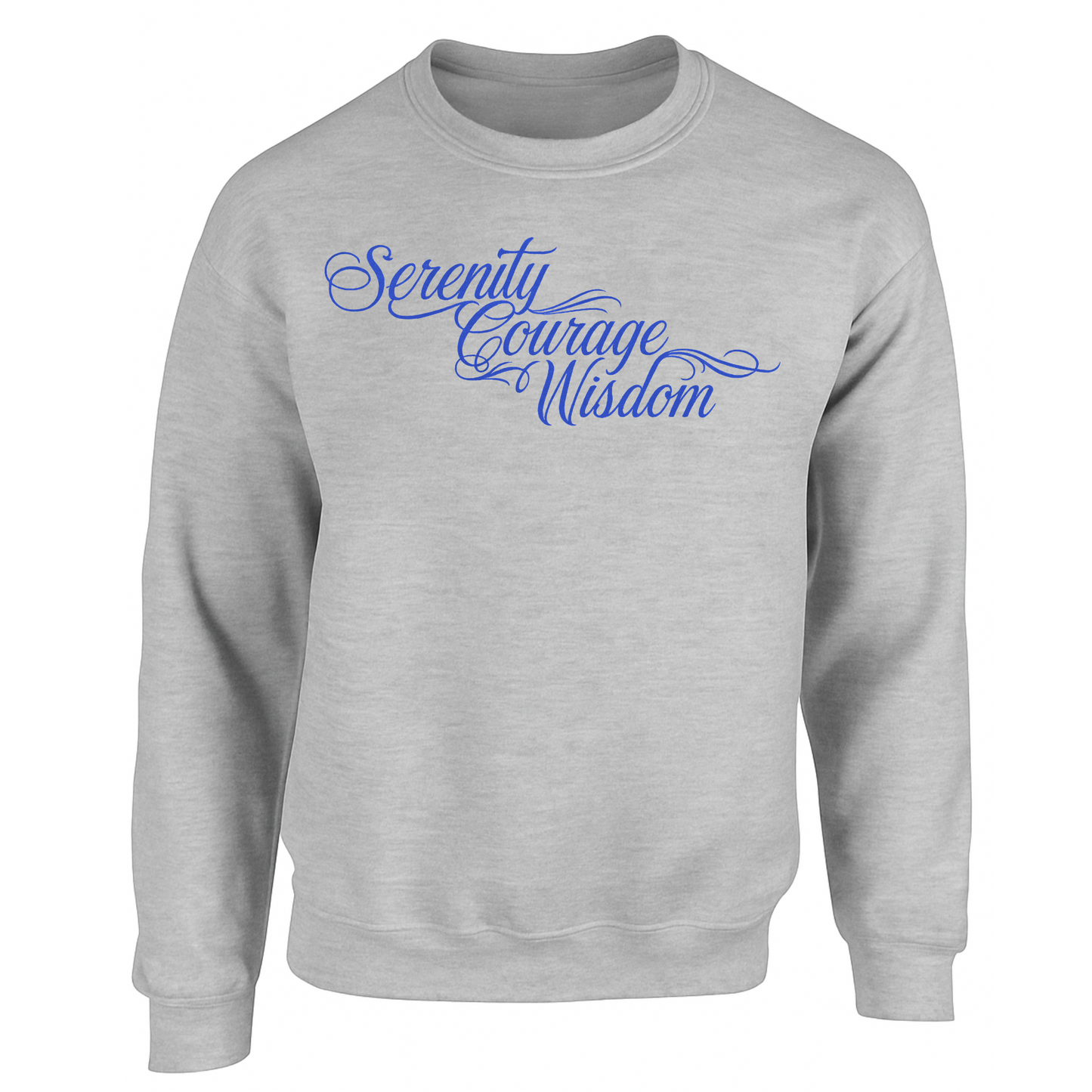 Blue - Serenity Courage Peace Sweatshirts (multi colours)