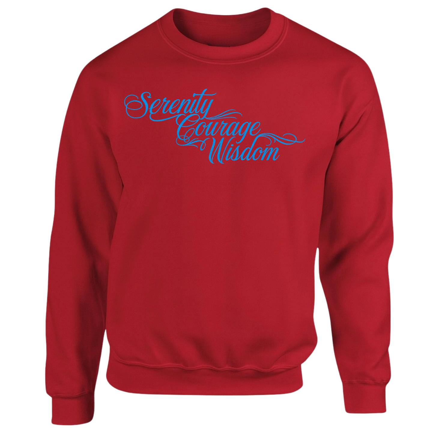 Blue - Serenity Courage Peace Sweatshirts (multi colours)