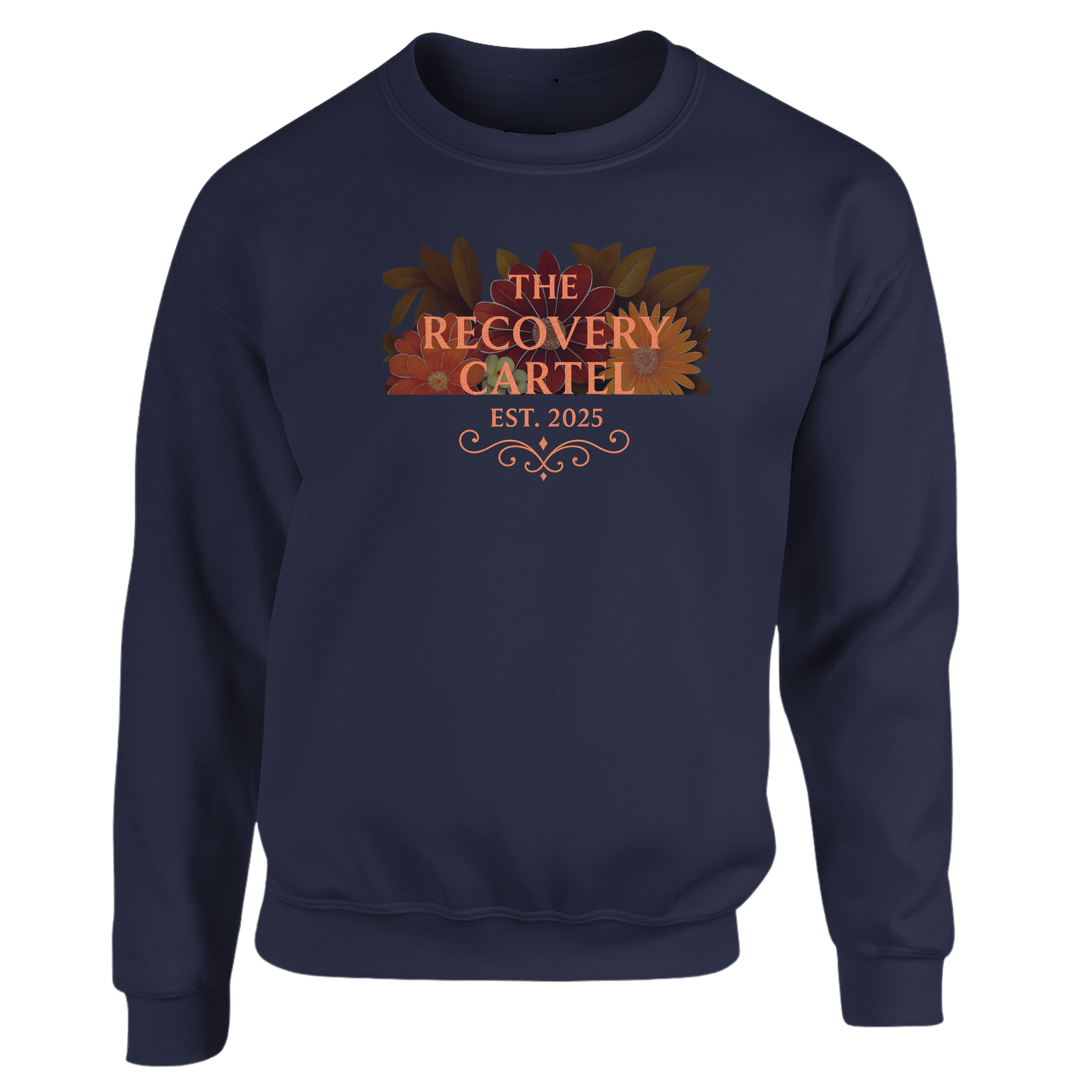 Floral Cartel Sweatshirt Orange Logo (other coloured sweatshirts)