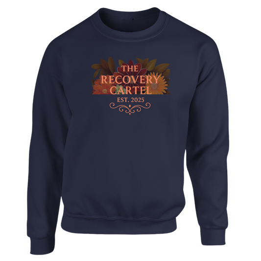 Floral Cartel Sweatshirt Orange Logo (other coloured sweatshirts)