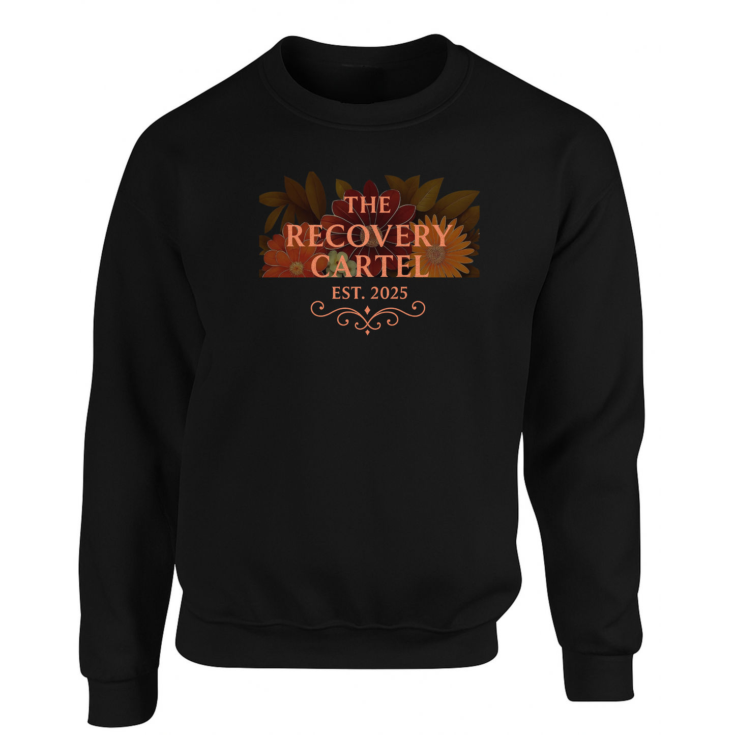 Floral Cartel Sweatshirt Orange Logo (other coloured sweatshirts)