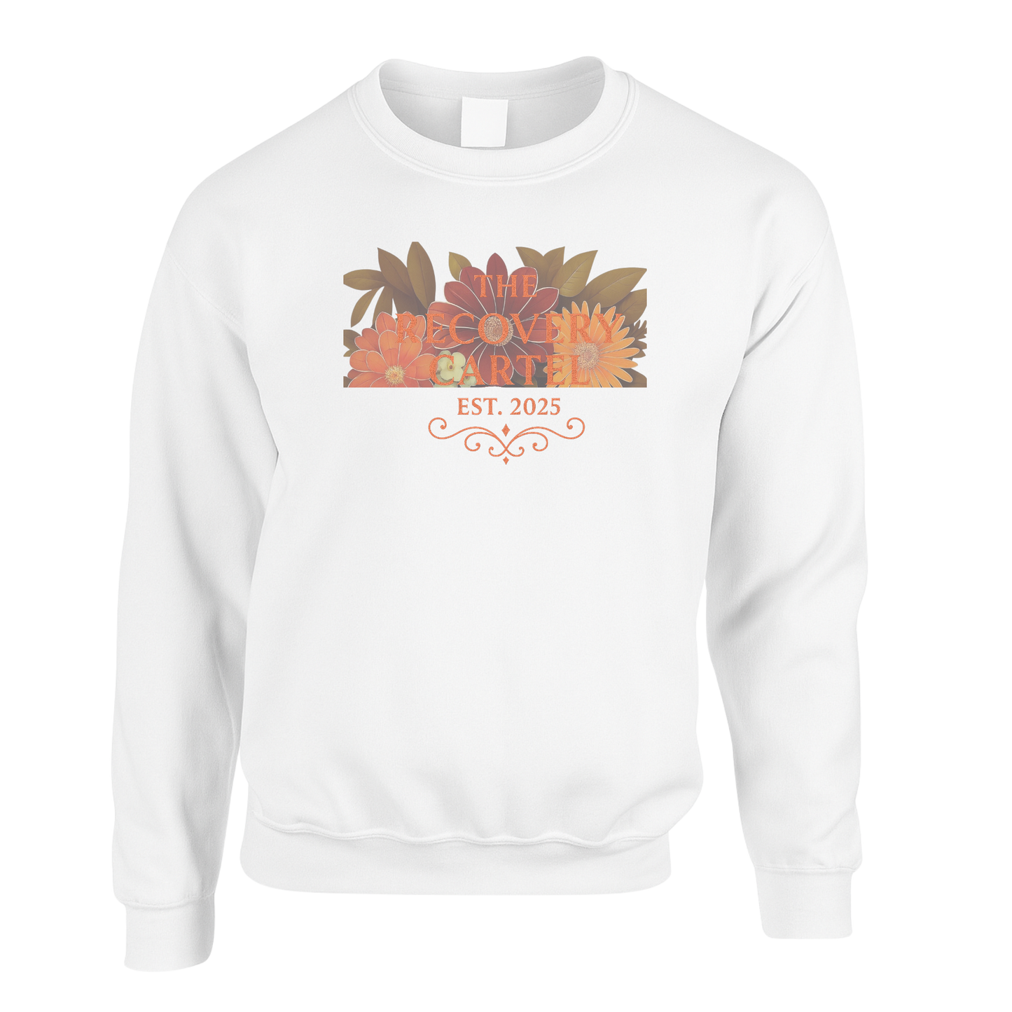 Floral Cartel Sweatshirt Orange Logo (other coloured sweatshirts)