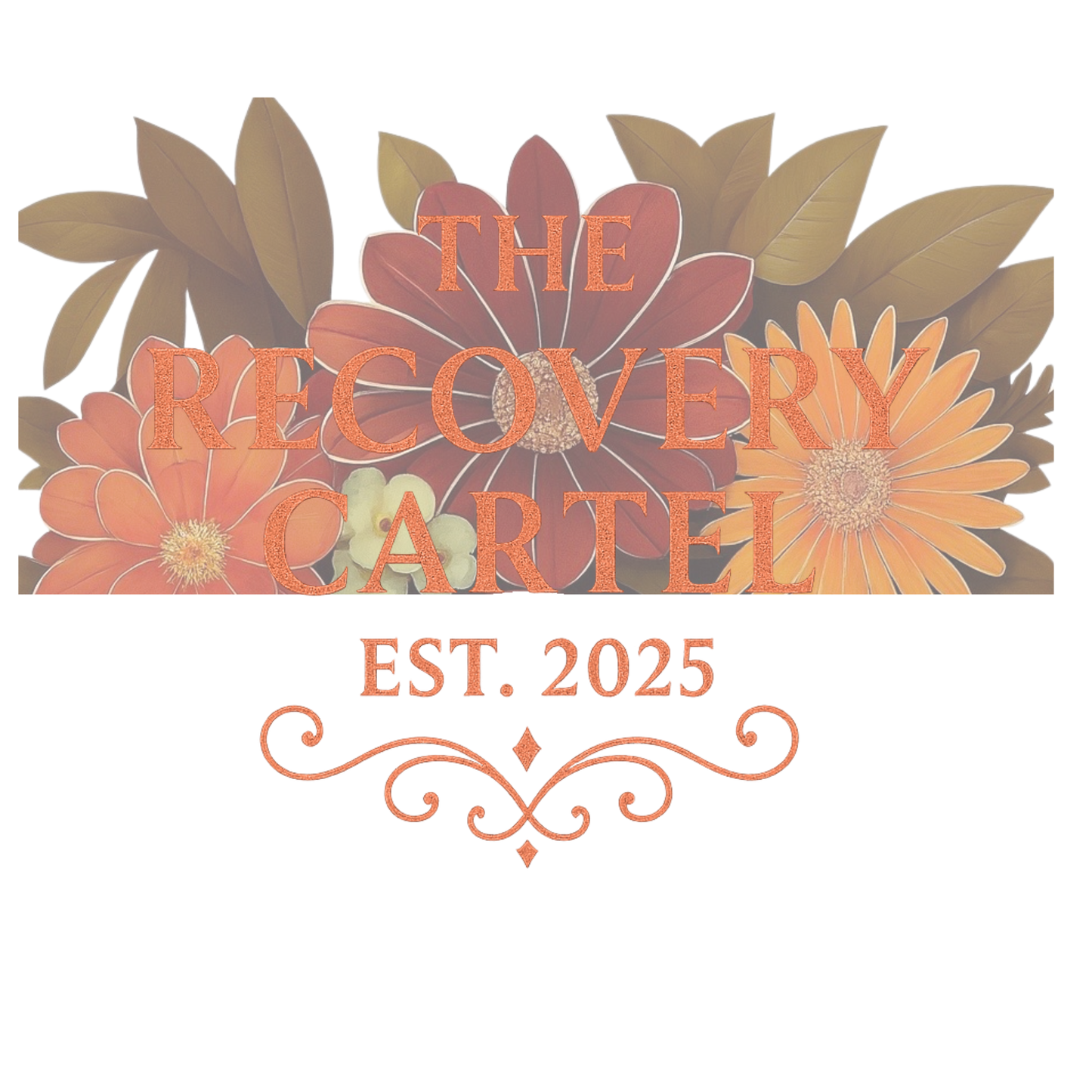 Floral Cartel Sweatshirt Orange Logo (other coloured sweatshirts)