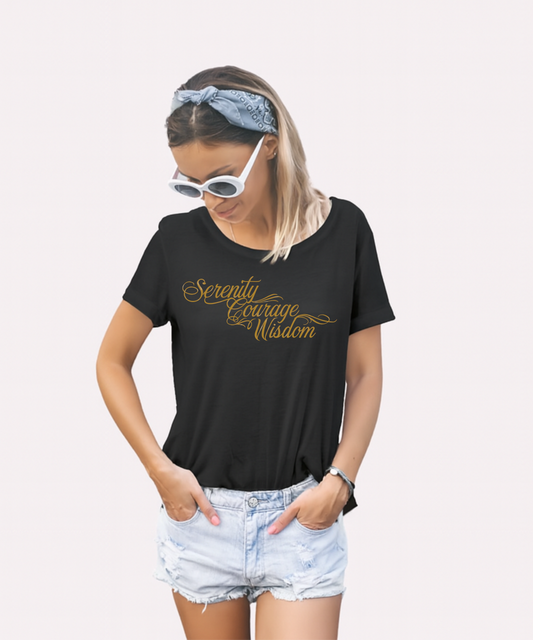 Serenity Courage Wisdom T-shirts - See images for different colourways