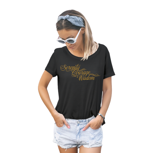 Serenity Courage Wisdom T-shirts - See images for different colourways