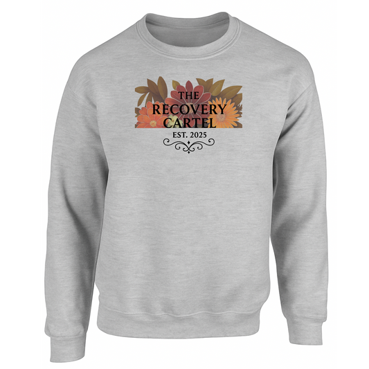 Floral Cartel Sweatshirt Black Logo  (other coloured sweatshirts)