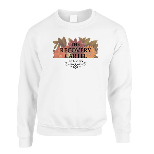 Floral Cartel Sweatshirt Black Logo  (other coloured sweatshirts)