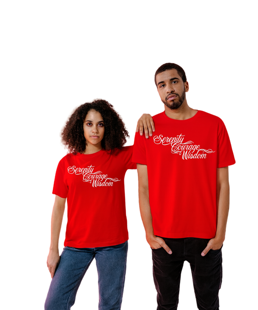 Serenity Courage Wisdom T-shirts - See images for different colourways