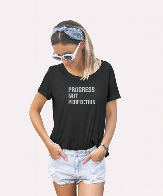 Progress Not Perfection T-shirt - See images for different colourways