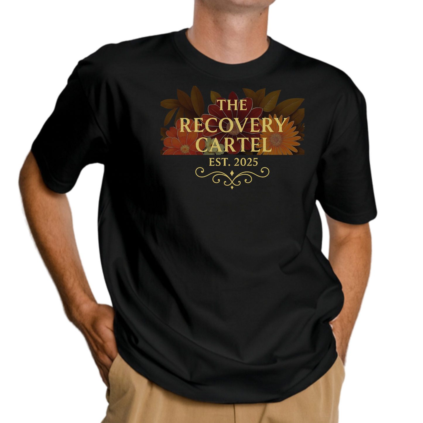 Floral Cartel T-shirt  - (Black / White / Navy)