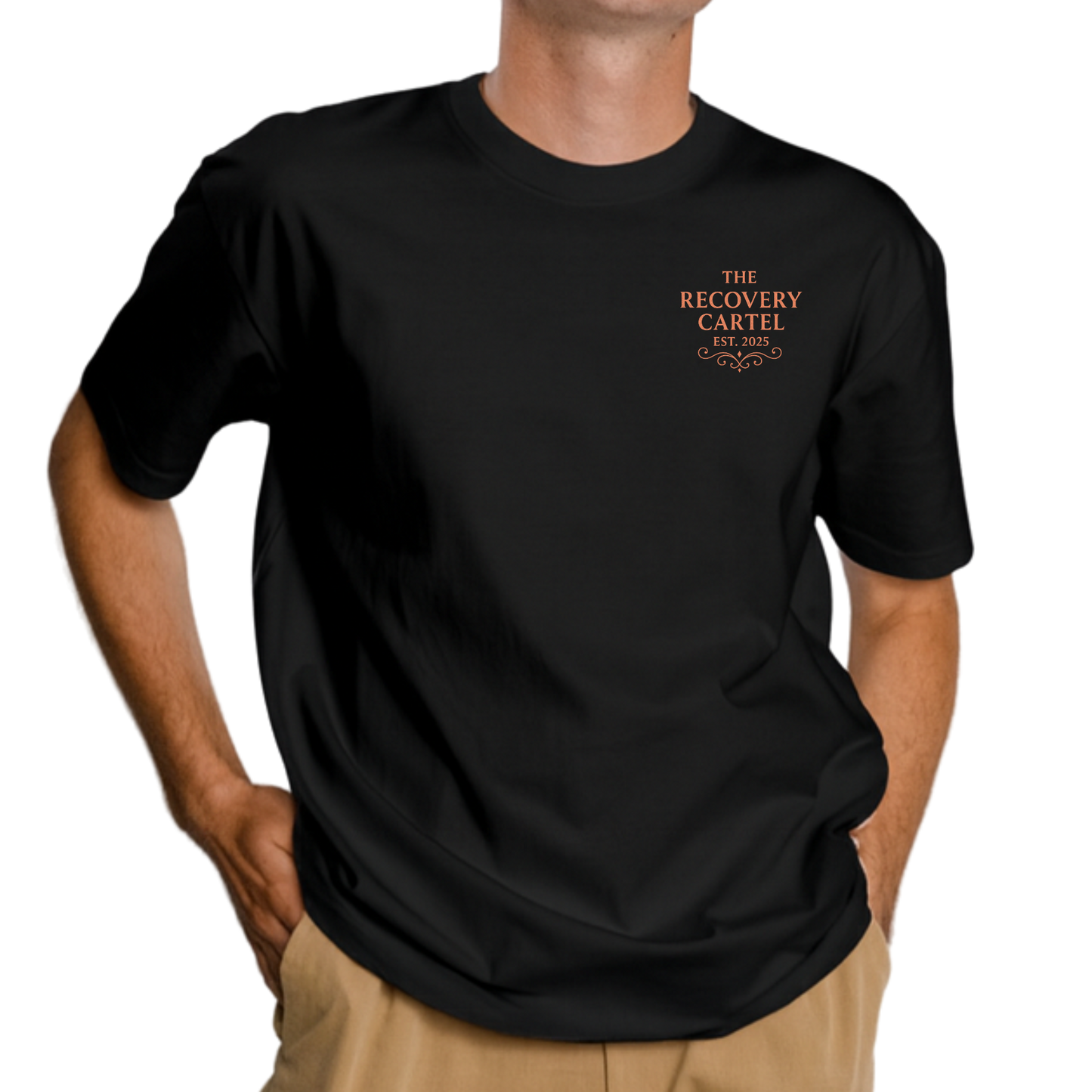 The Recovery Cartel - Signature T-shirts Copper Logo (Black / White / Navy)