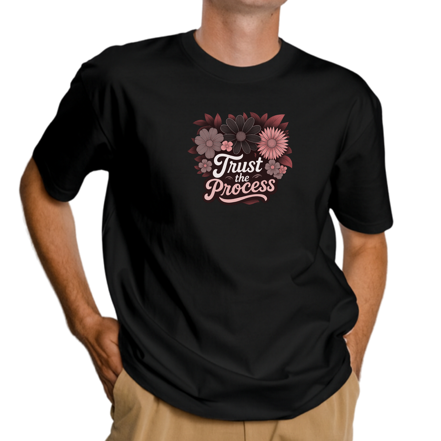 Trust The Process T-Shirt (Black n Red)