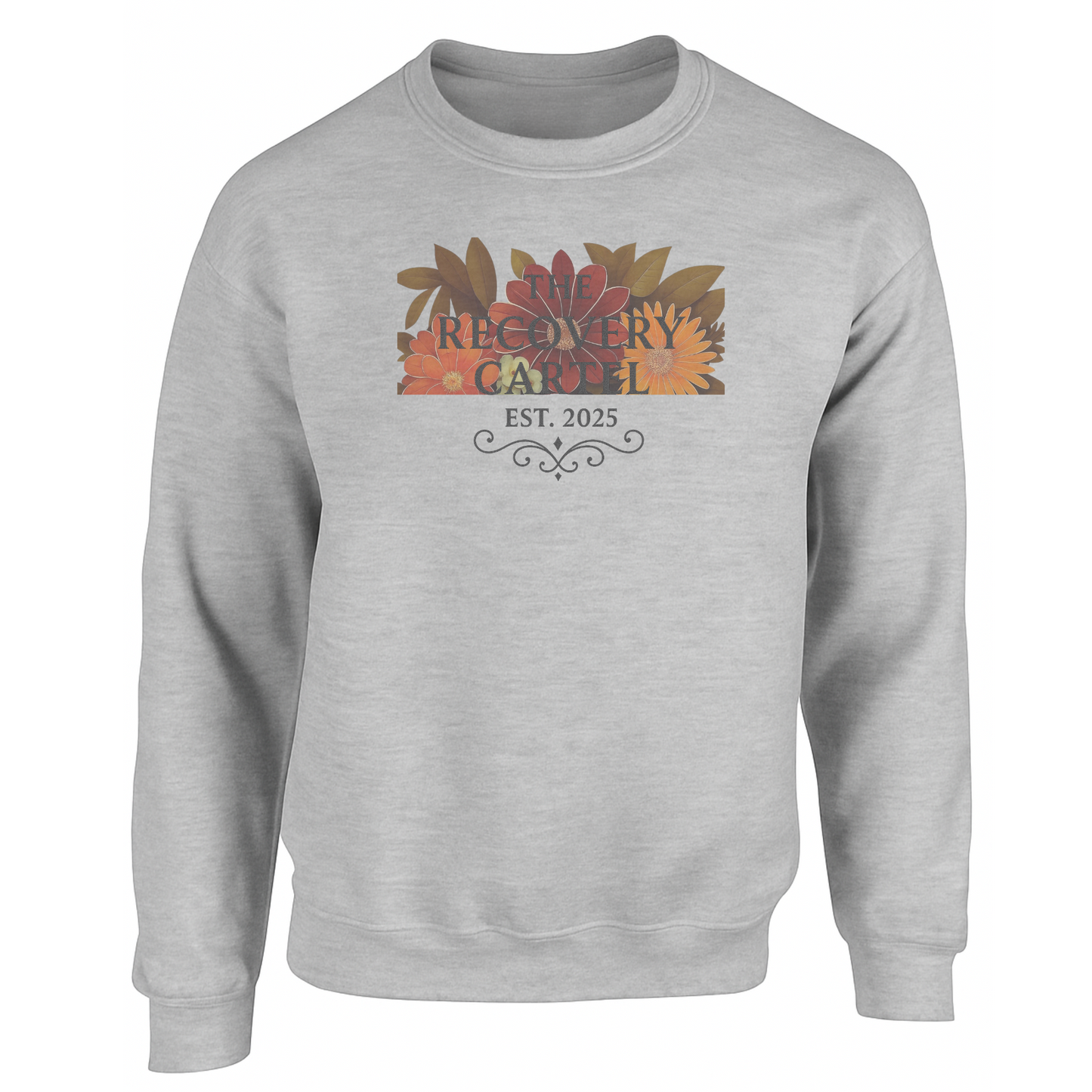 Floral Cartel Sweatshirt Grey Logo (other coloured sweatshirts)