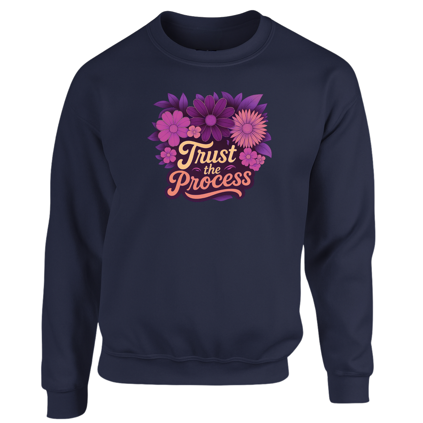 Trust The Process Sweatshirt (Pink, Purple n Peach Logo)