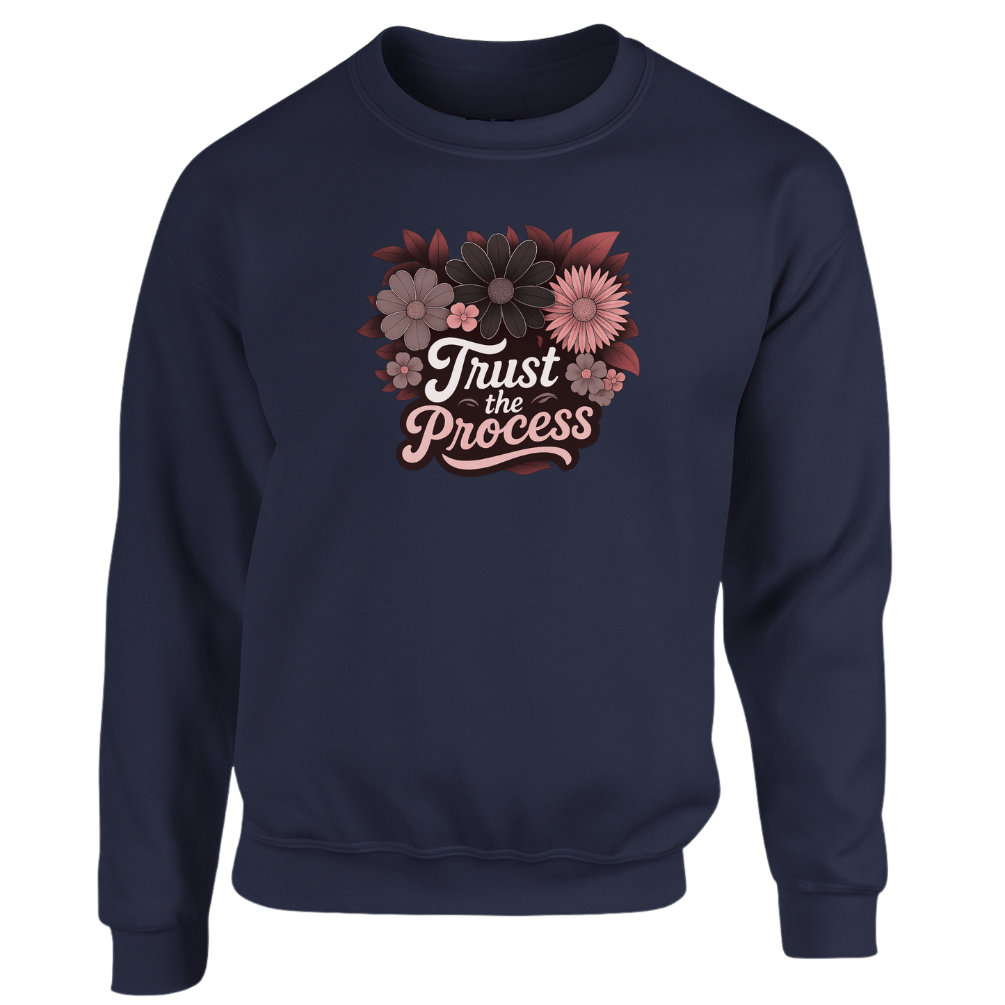 Trust The Process Sweatshirt (Black n Red Logo)