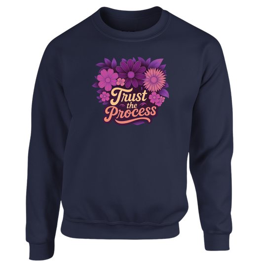 Trust The Process Sweatshirt (Pink, Purple n Peach Logo)