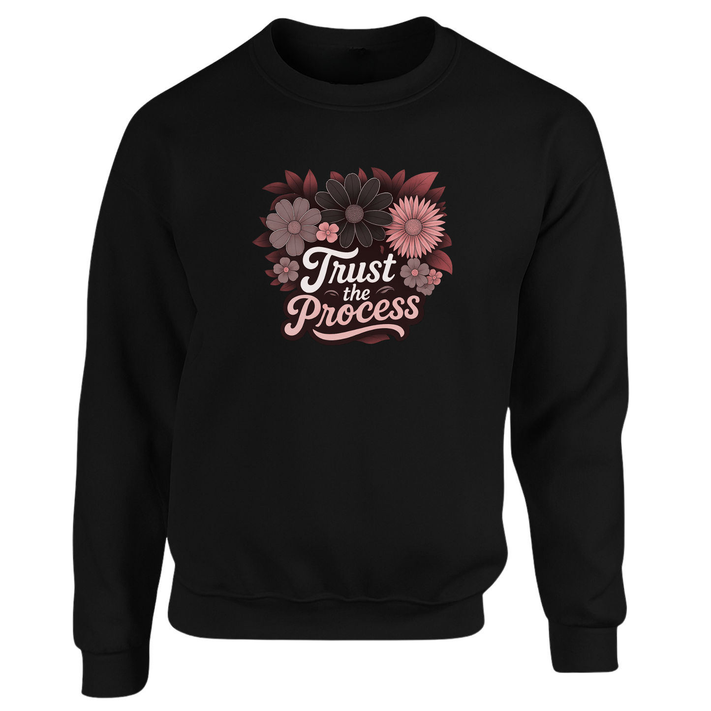 Trust The Process Sweatshirt (Black n Red Logo)