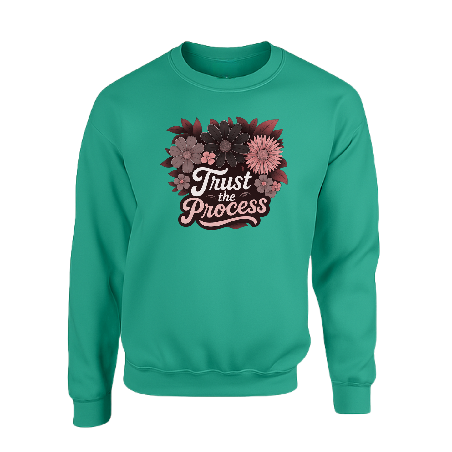 Trust The Process Sweatshirt (Black n Red Logo)