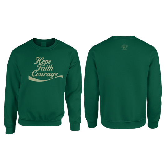Hope Faith Courage Sweatshirts (Front) See images for different colourways