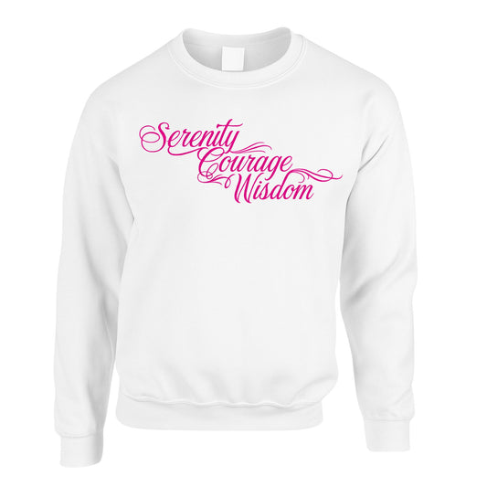 Pink - Serenity Courage Peace Sweatshirts (multi colours)