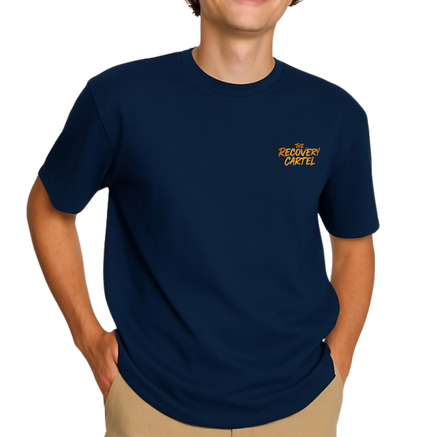 Street Cartel T-Shirt (Left Breast  Navy/ Black / White)