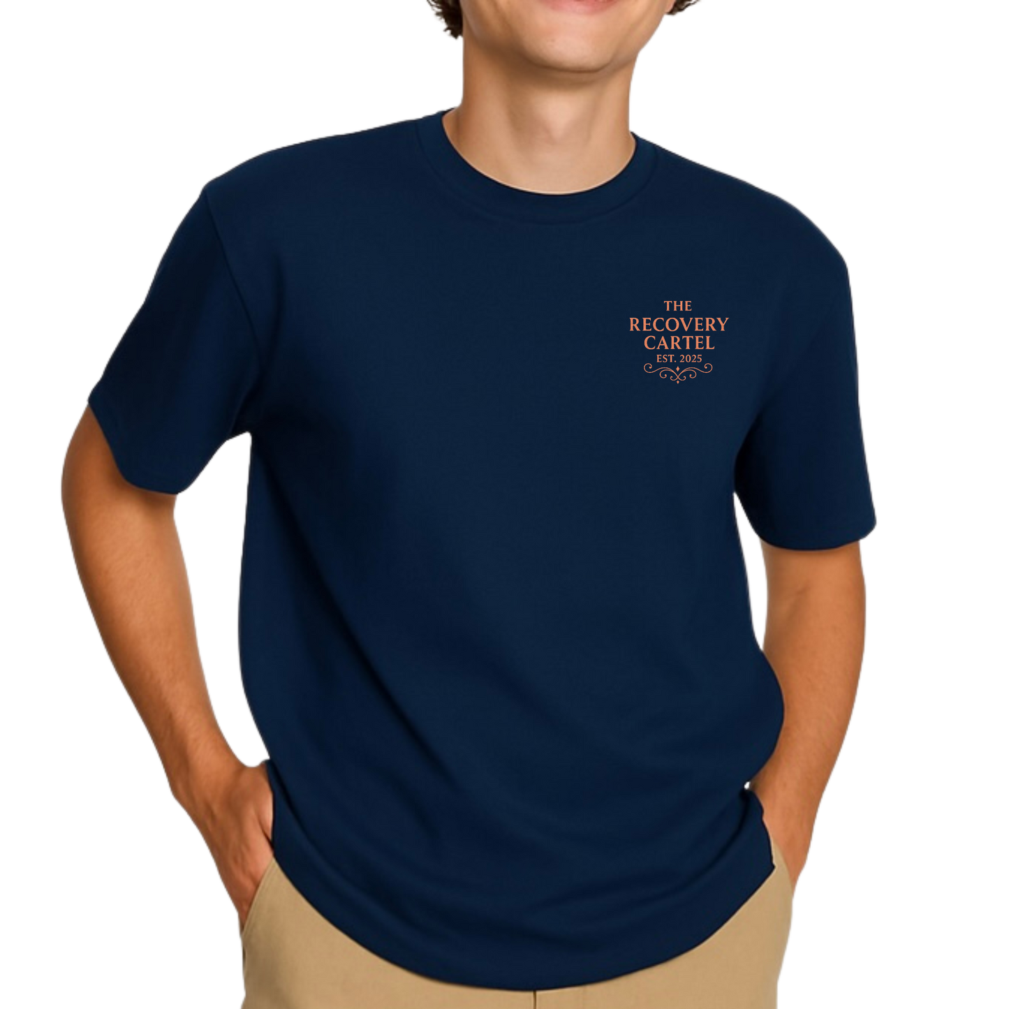 The Recovery Cartel - Signature T-shirts Copper Logo (Black / White / Navy)