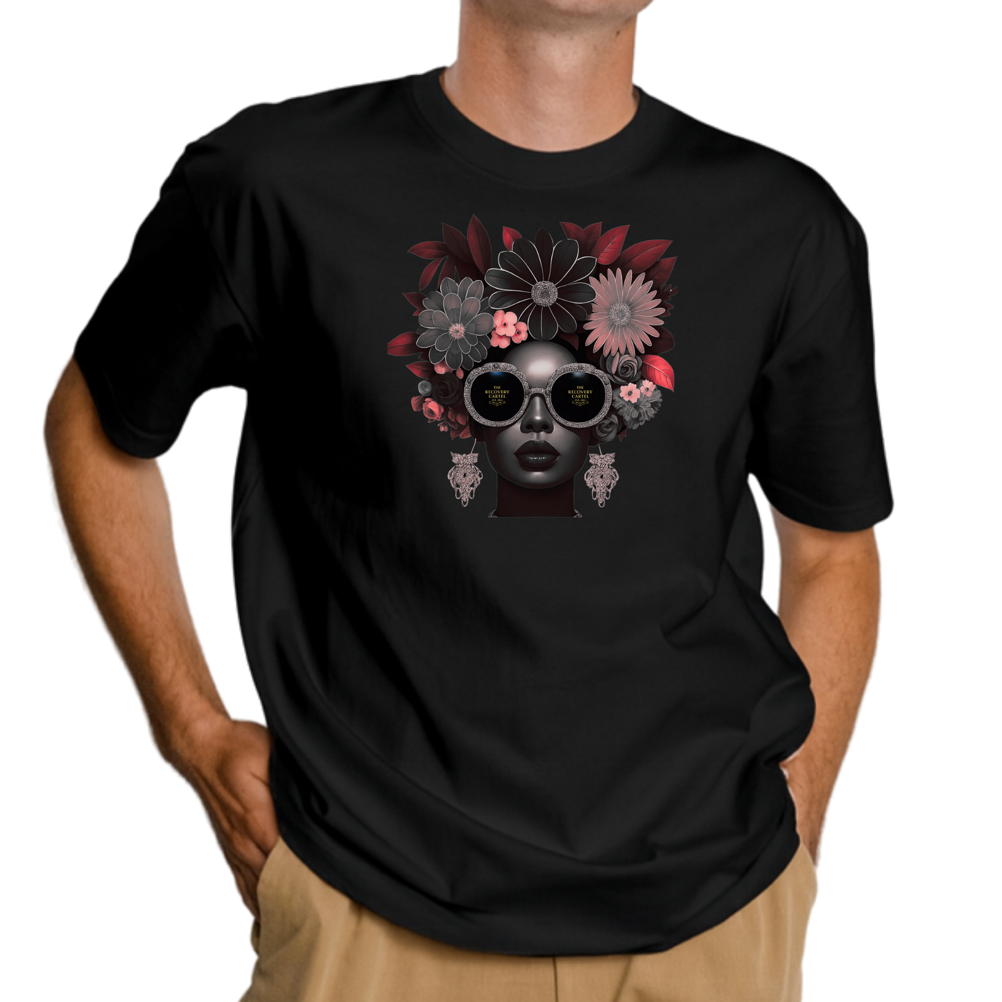 Peaceful Lilly T-shirts Black n Red Lilly  - (Black / White / Navy)