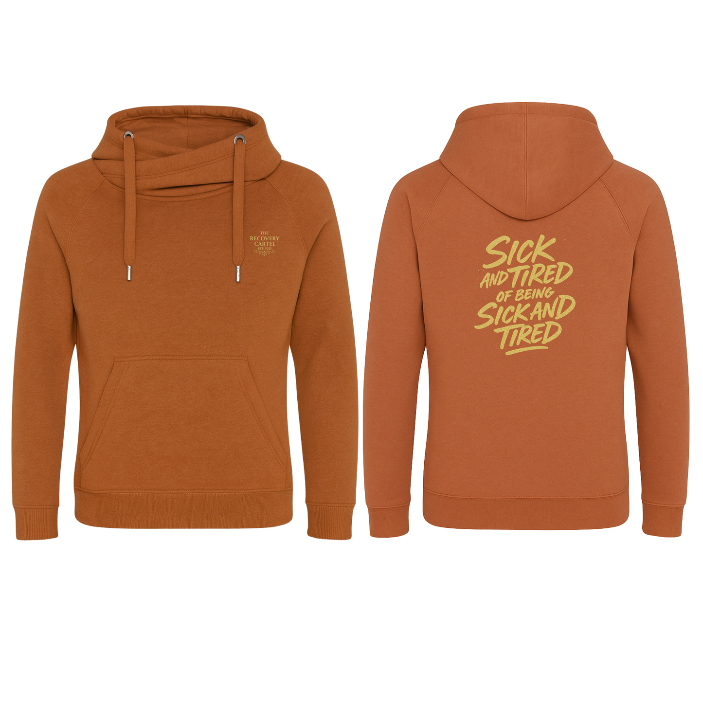 Sick n Tired  Premium Hoodie (Ginger Biscuit hoodie with Gold logo) **LIMITED STOCK**