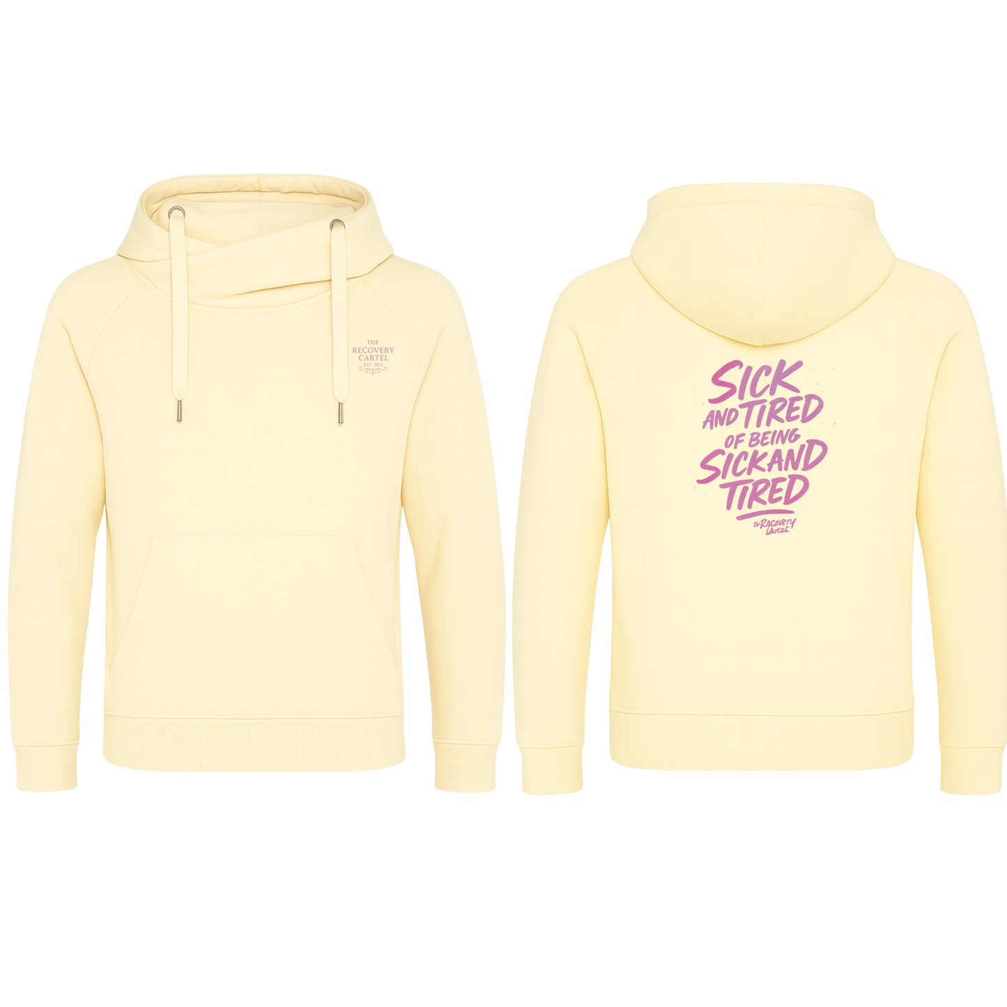 Sick n Tired  Premium Hoodie (Vanilla Ice Cream with colour variant logo)