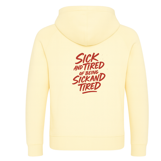 Sick n Tired  Premium Hoodie (Vanilla Ice Cream with colour variant logo)