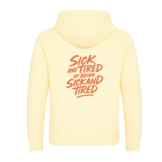 Sick n Tired  Premium Hoodie (Vanilla Ice Cream with colour variant logo)