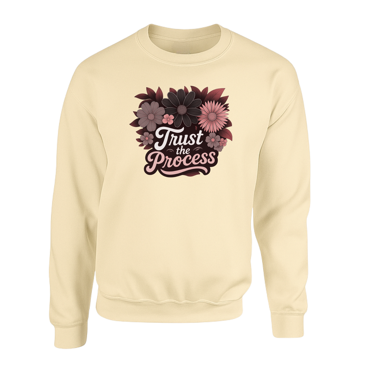 Trust The Process Sweatshirt (Black n Red Logo)