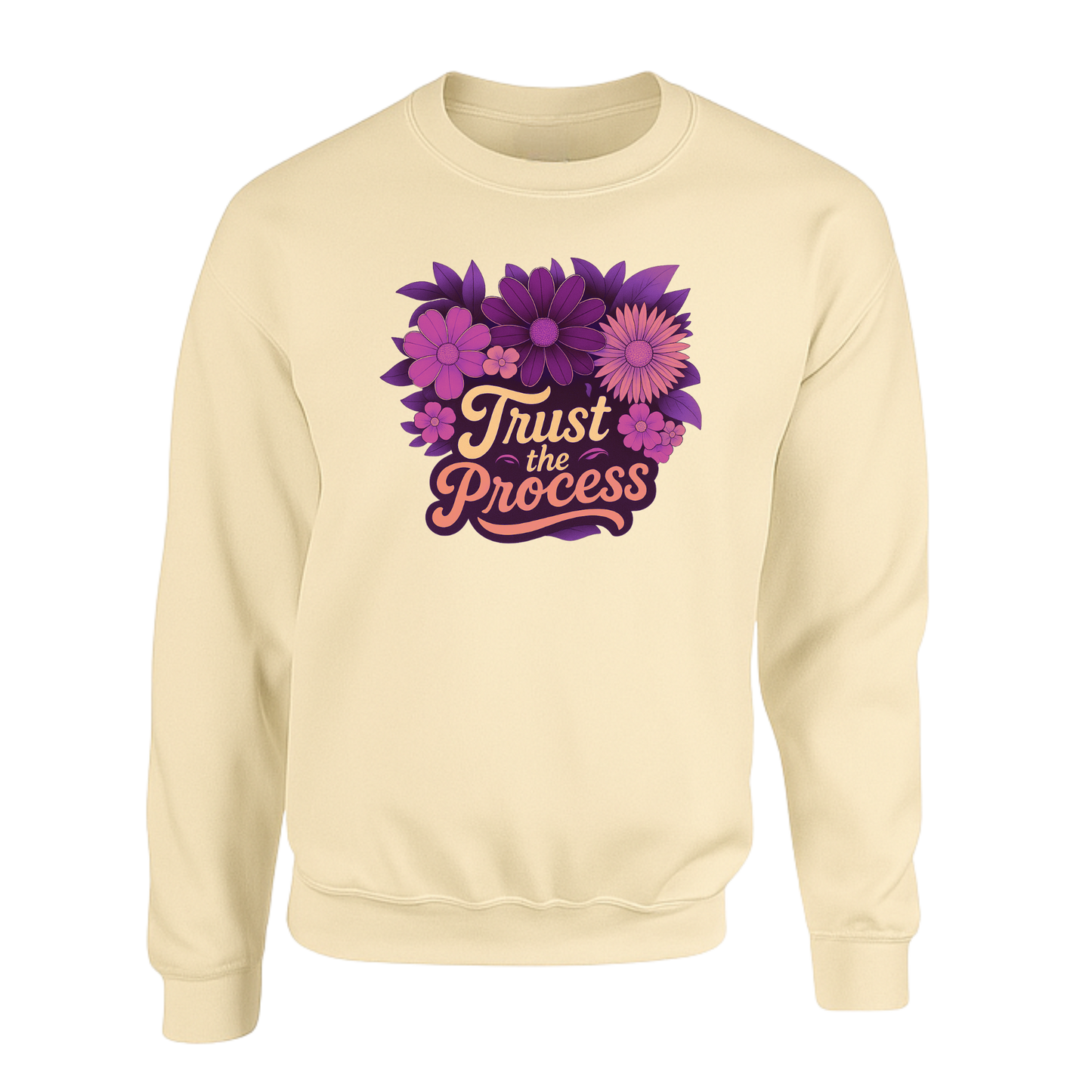Trust The Process Sweatshirt (Pink, Purple n Peach Logo)