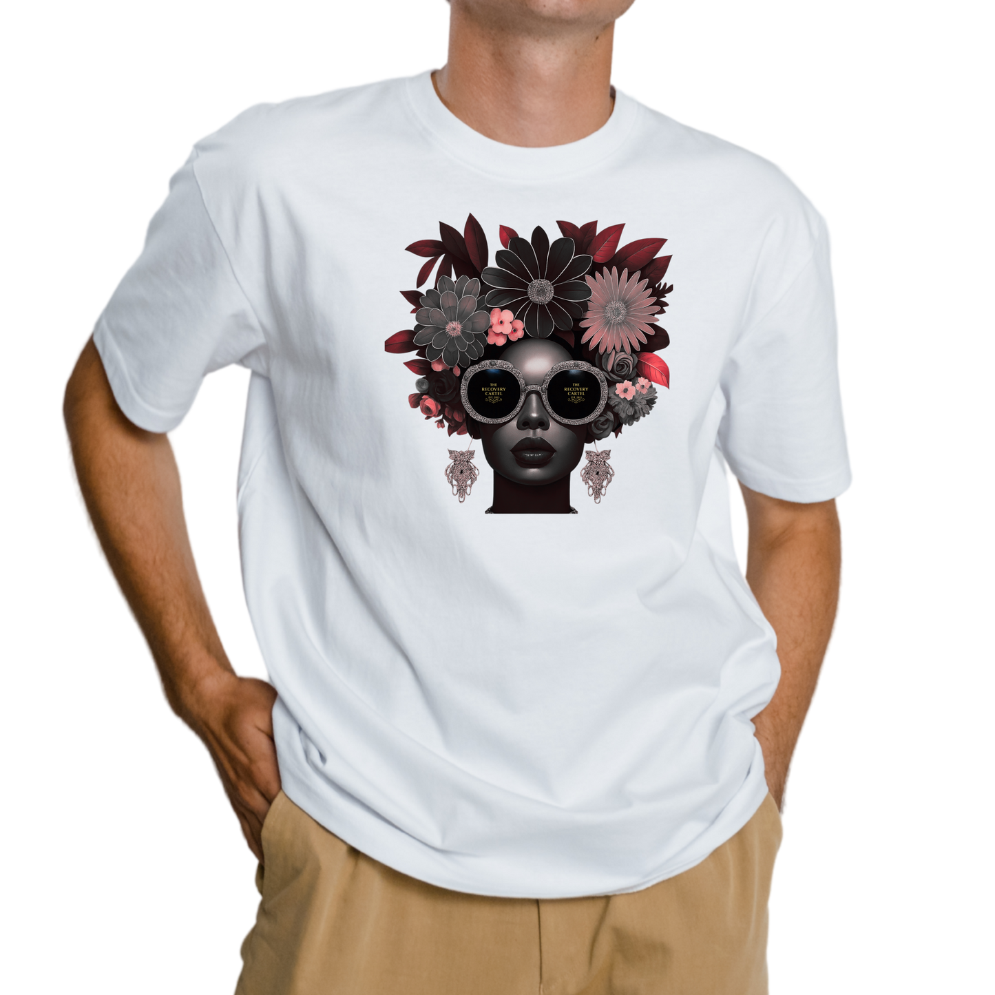 Peaceful Lilly T-shirts Black n Red Lilly  - (Black / White / Navy)