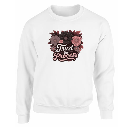 Trust The Process Sweatshirt (Black n Red Logo)