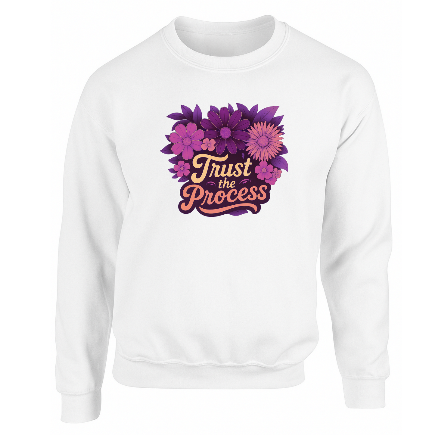 Trust The Process Sweatshirt (Pink, Purple n Peach Logo)
